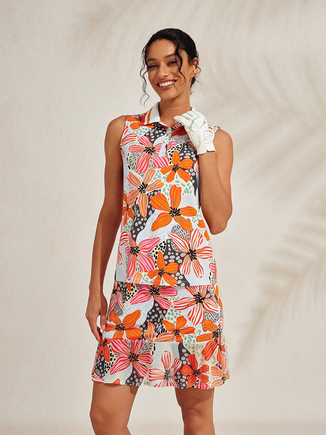 Polo Premium senza maniche con collo a coste UPF50+