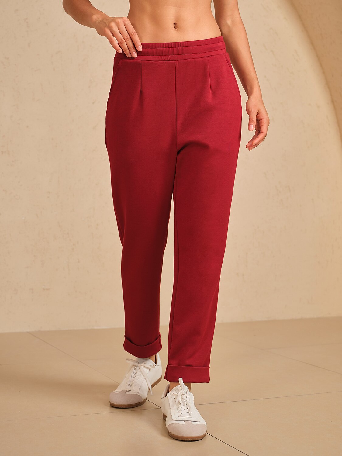 UltraSoft Stretch Hidden Drawstring Cuff Pants