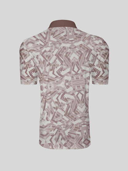 Air Brush Men's Ribbed Collar Polo Top UPF50+