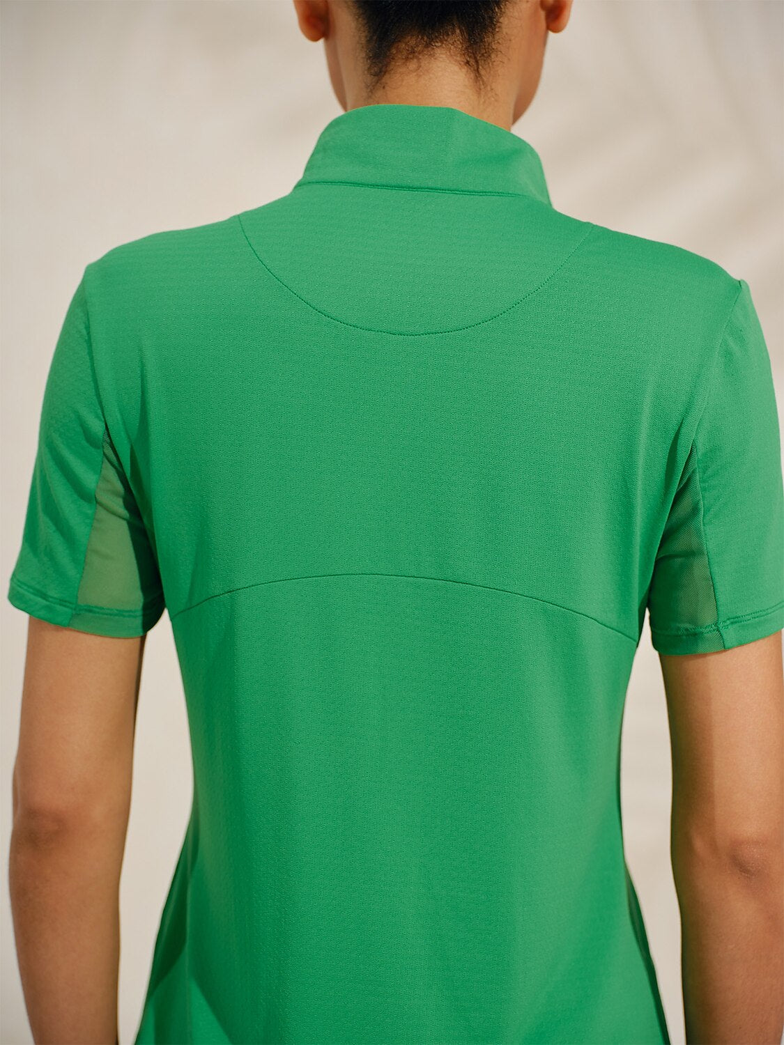 Ultrasoft Premium Short Sleeve Mock Neck Mesh Quarterzip UPF50+