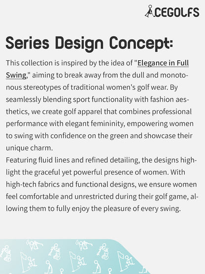 Premium 18,5-Zoll asymmetrischer Skort UPF50+