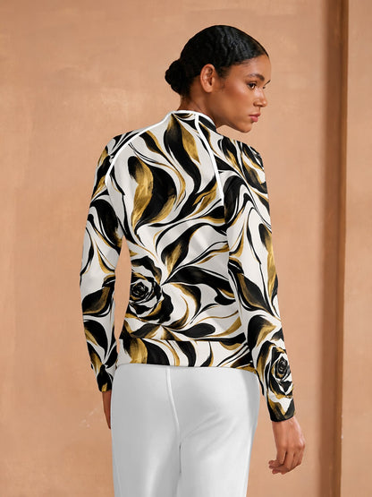 Botanical Energy Long Sleeve Trimmed Sweatshirt