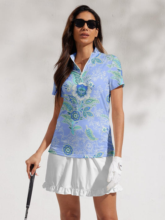 Pretty Feminine-Golf Shirt Quarterzip UPF50+