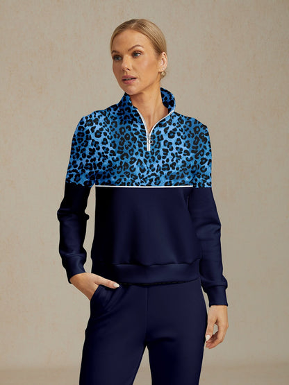 Sudadera de golf con estampado de fiesta de vida silvestre