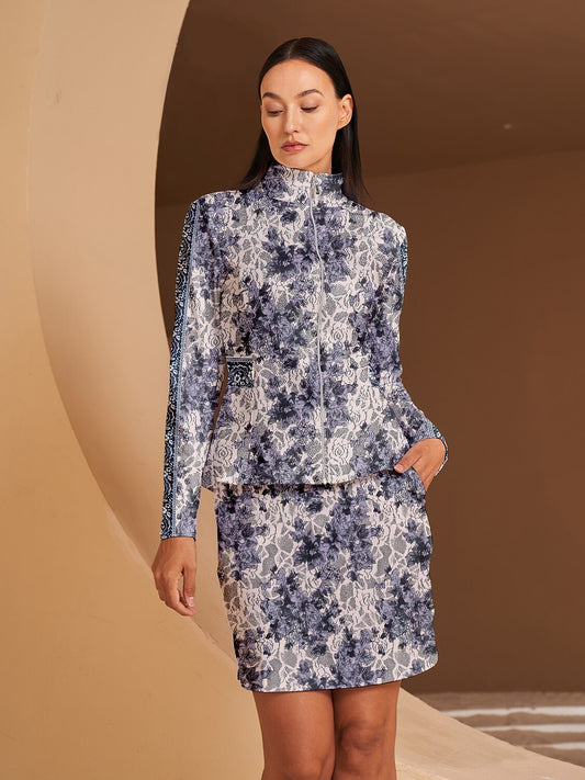 Botanical Energy Ruffle Golf Jacket Sun Protection