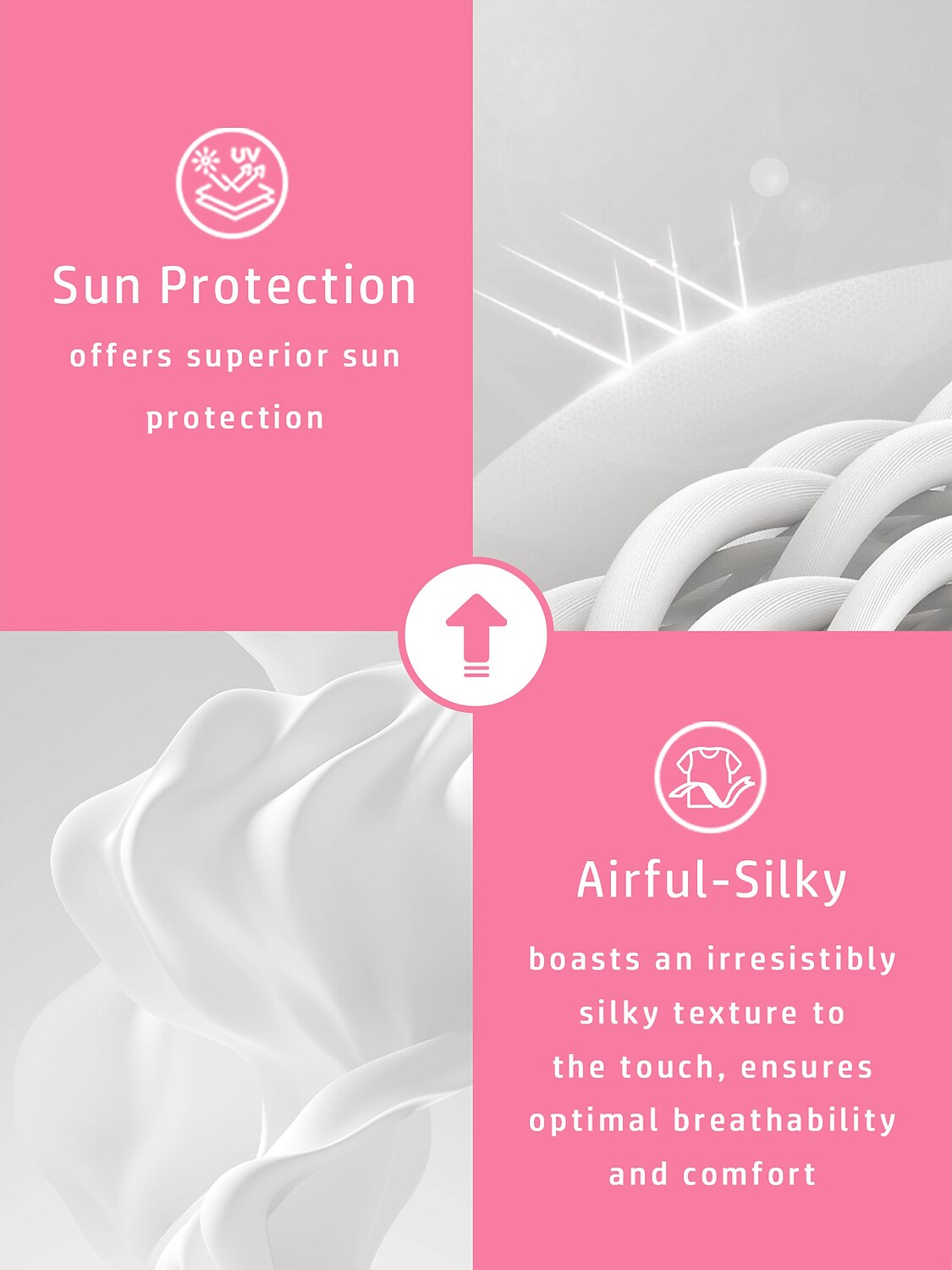 ハイパープレップ ラッフル Vネック シルキーポロトップ UPF50+