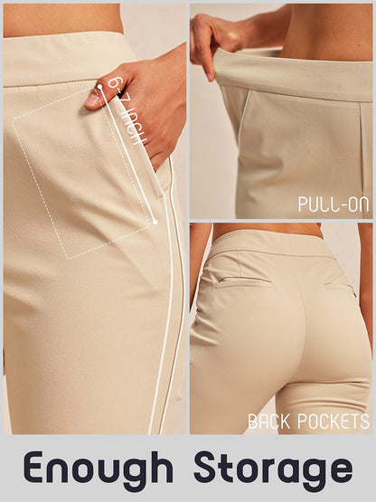 Eagle 28 Inch Performance Stretch Trimmed Ankle Pants