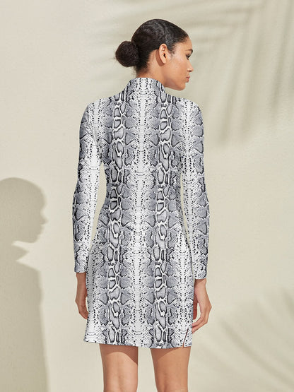 Wildlife Party Silky Golf Shirt Quarterzip UPF50+