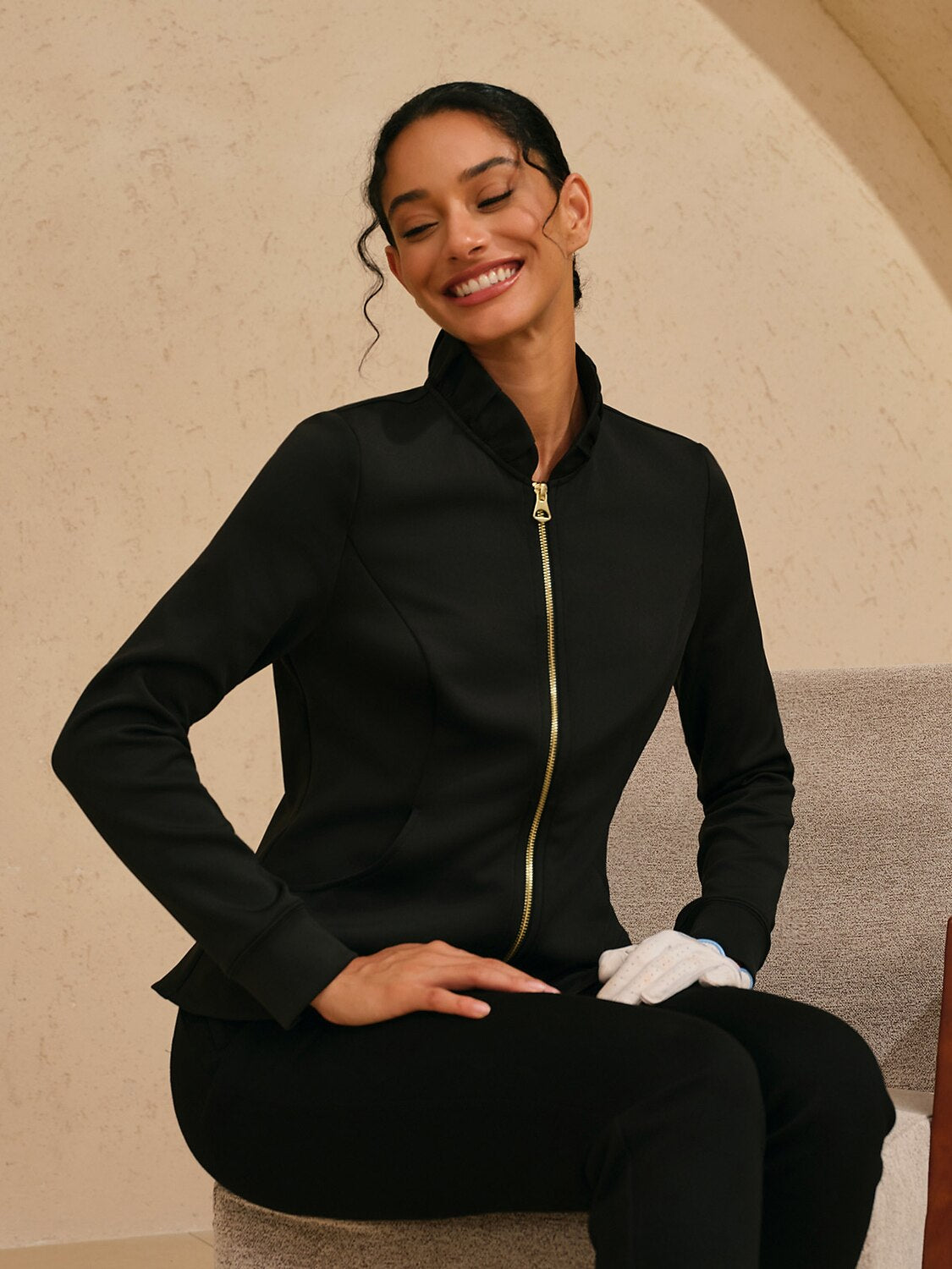 More Than Basic Chaqueta de Golf con Volantes