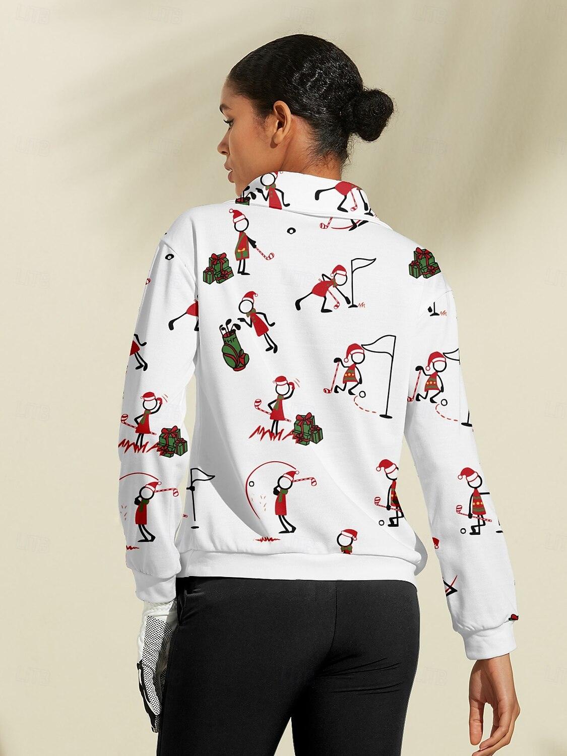 Damen Weihnachts-Golf-Sweatshirt