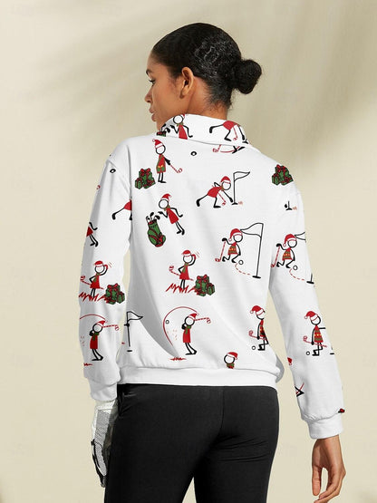 Damen Weihnachts-Golf-Sweatshirt