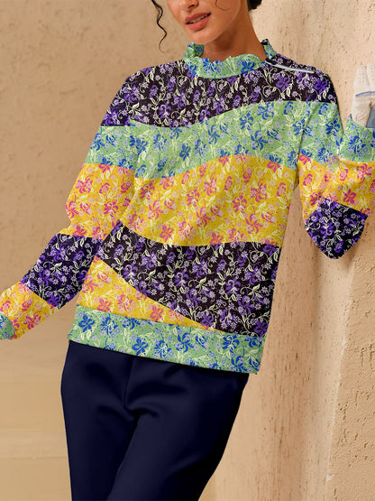 Botanical Energy Sudadera de Golf con Cuello de Volantes