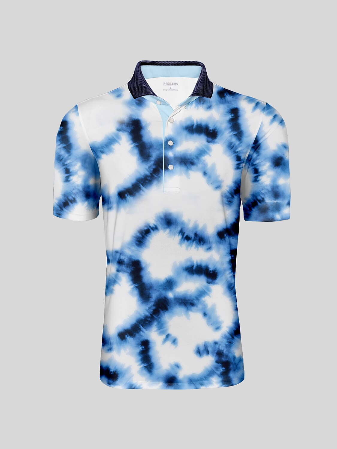 Polo da uomo Inked Skins con collo a coste UPF50+