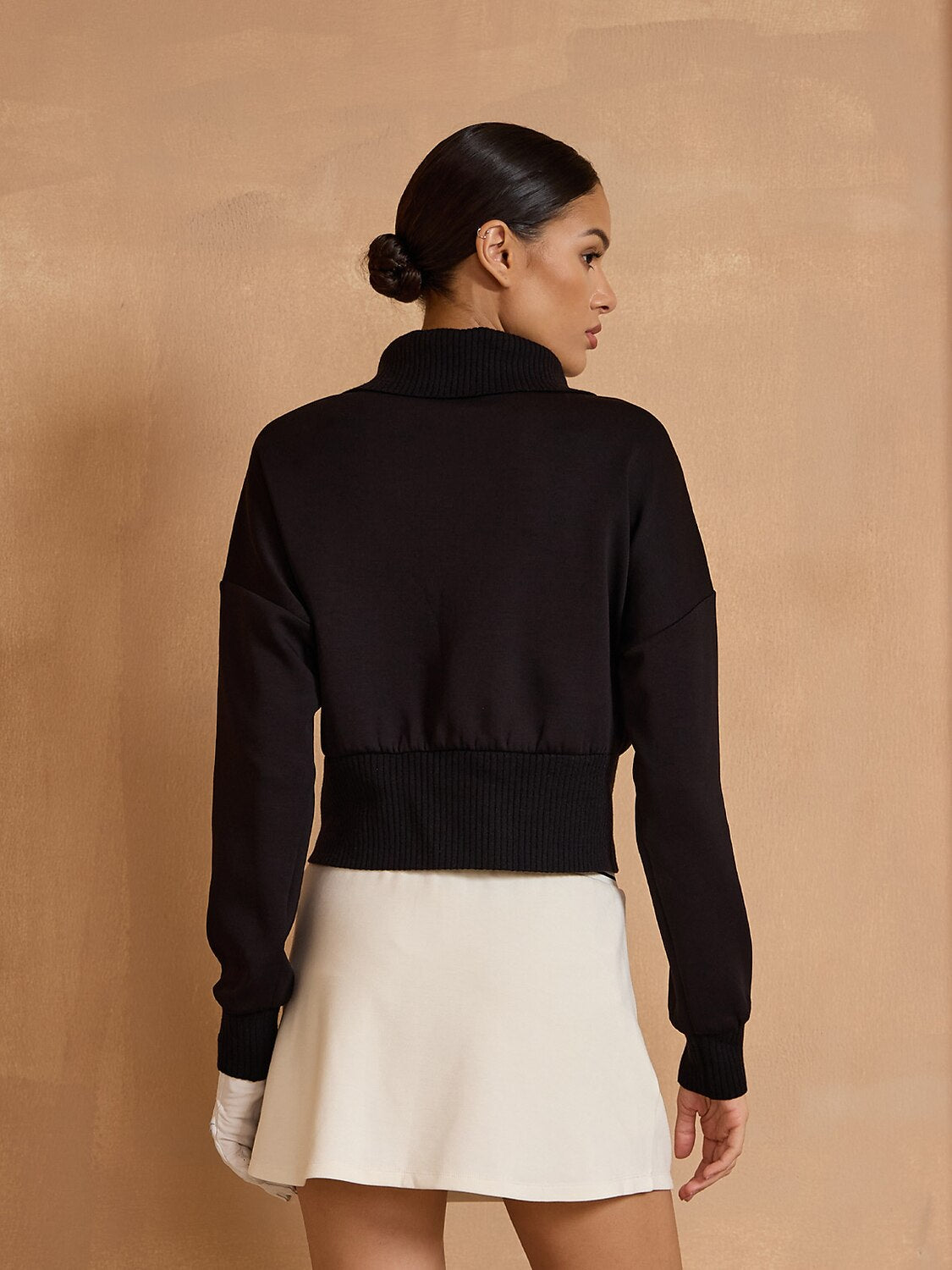 More Than Basic Full Zip Cropped Golf Jacket