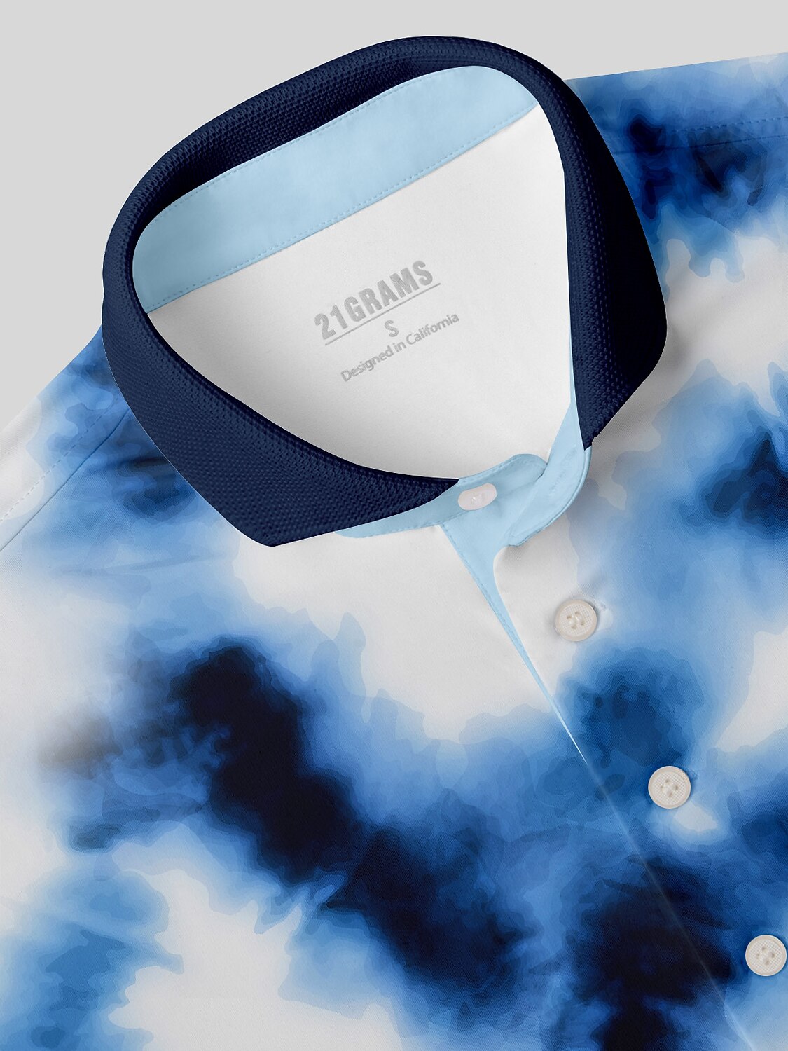 Polo da uomo Inked Skins con collo a coste UPF50+