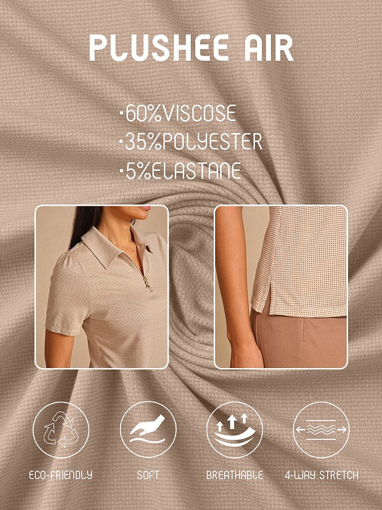 Crisp Couture Short Sleeve Golf Polo Shirt