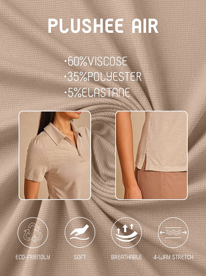 Crisp Couture Short Sleeve Golf Polo Shirt