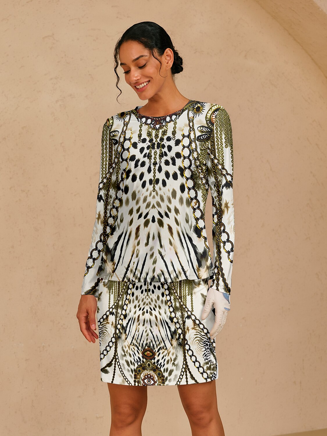 Wildlife Party Silky 19 Inch High Waist Skort UPF50+