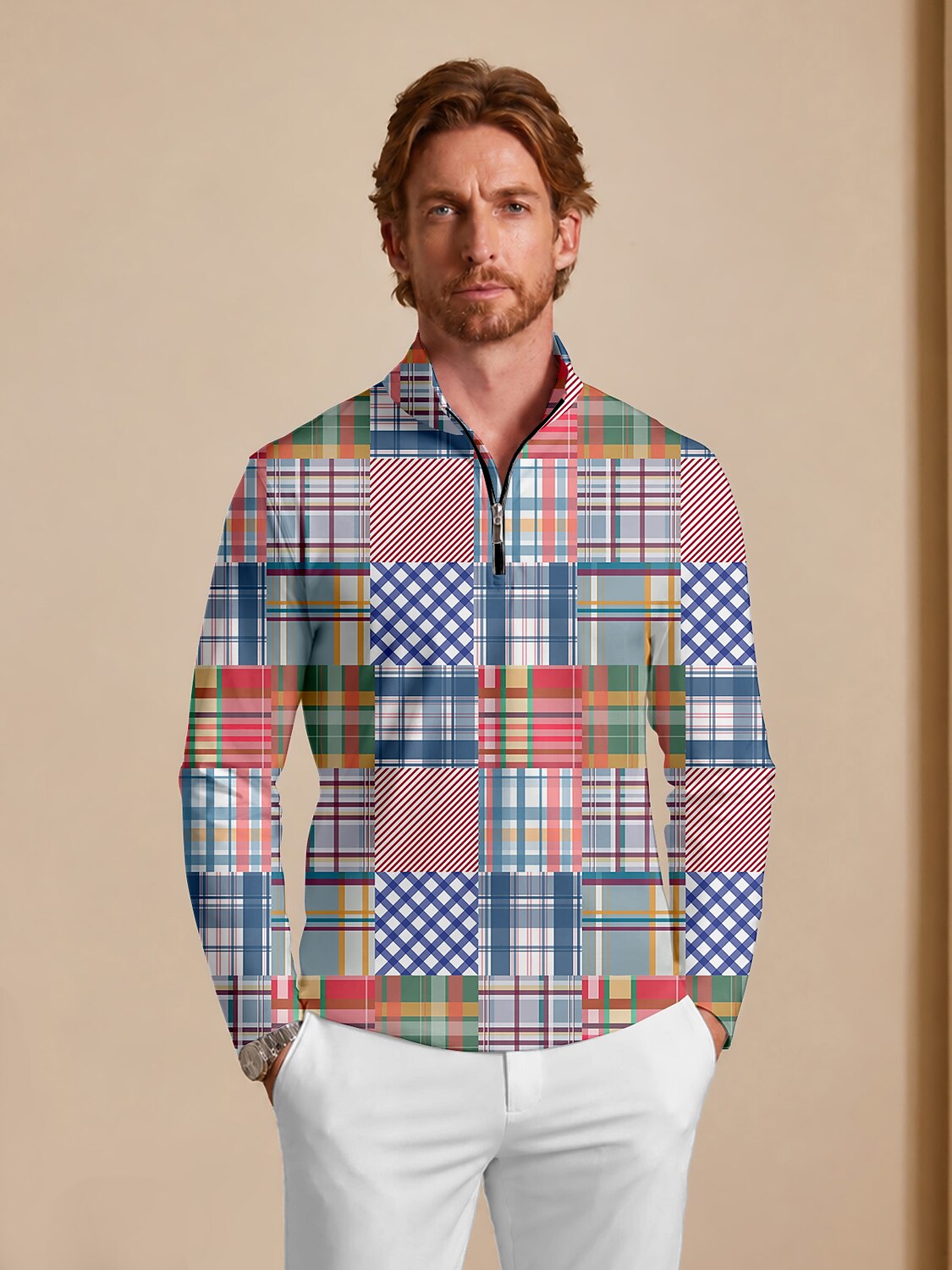Not So Classic Men's Golf Shirt Quarterzip UPF50+