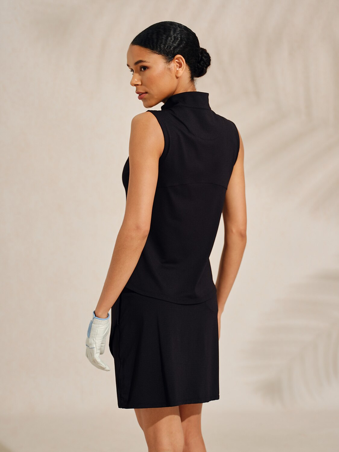 Ultrasoft Premium Sleeveless Mock Neck Quarterzip UPF50+