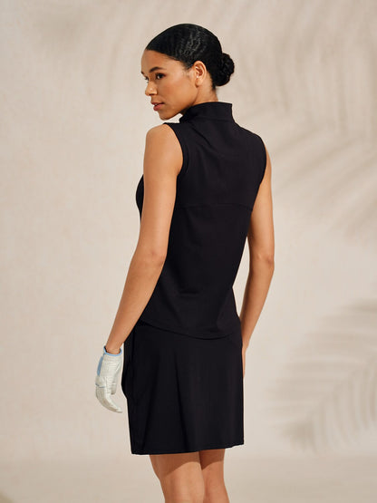 Ultrasoft Premium Sleeveless Mock Neck Quarterzip UPF50+