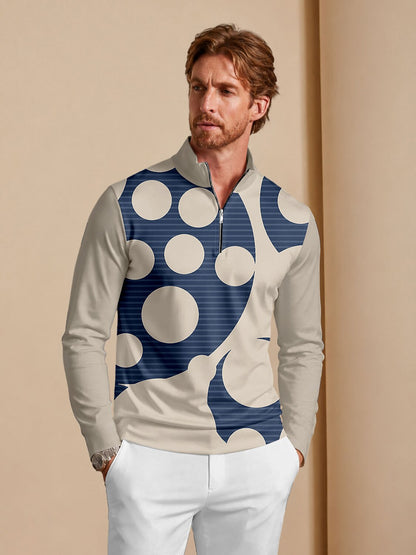 Not So Classic Herren Golfshirt mit Viertelreißverschluss UPF50+