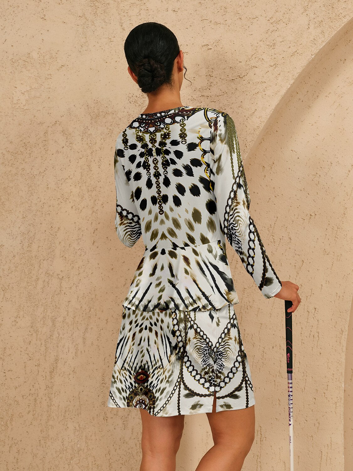 Wildlife Party Silky 19 Inch High Waist Skort UPF50+