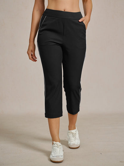 Pantalon capri EAGLE 56 cm performance extensible à finitions contrastées