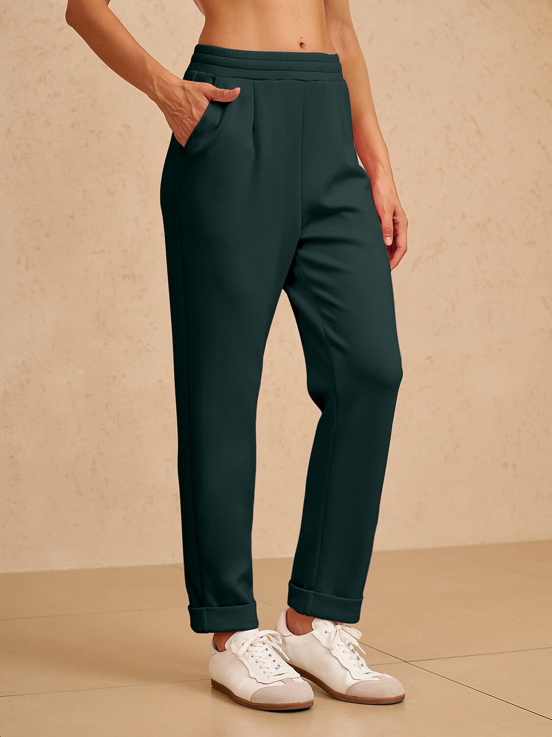 UltraSoft Stretch Hidden Drawstring Cuff Pants