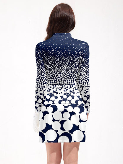 Polo de golf Hyper-prep soyeux à demi-zip UPF50+