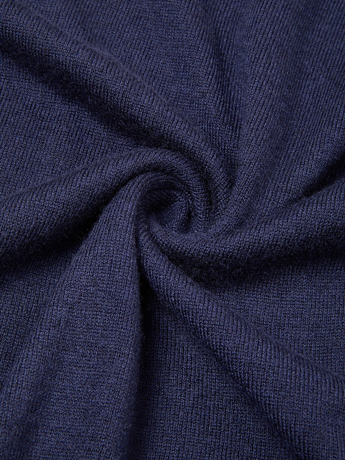 Aqua Wool Camisa Polo de Manga Larga para Hombre