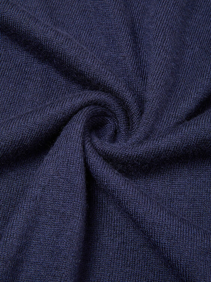 Aqua Wool Camisa Polo de Manga Larga para Hombre