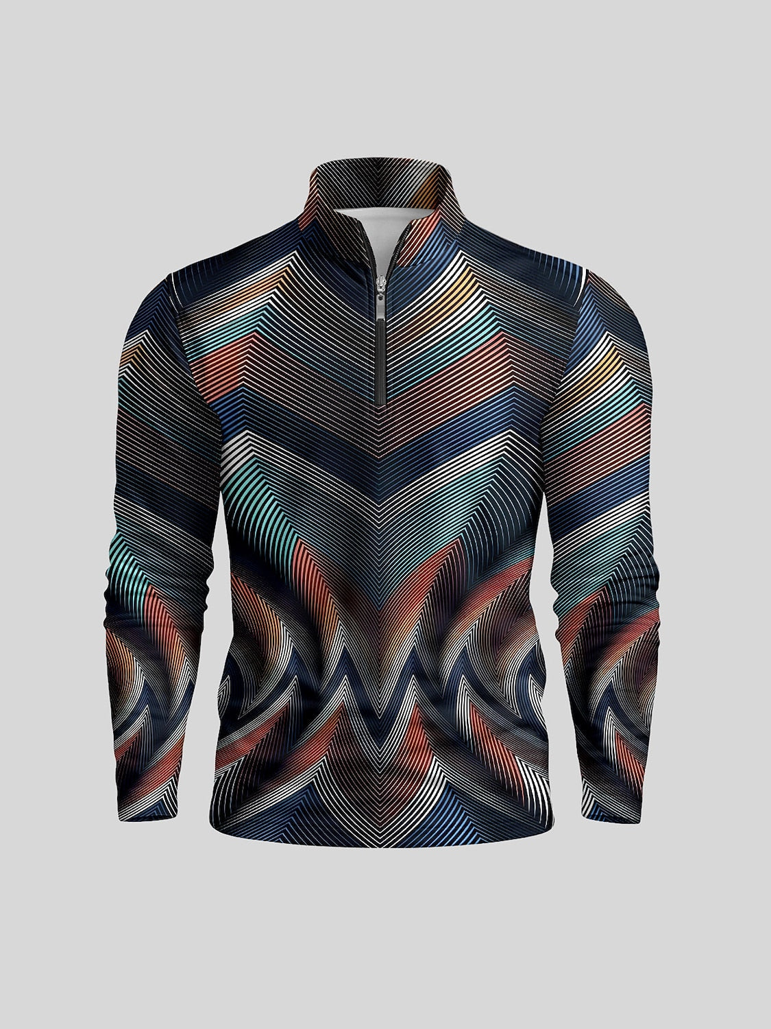 Air Brush Men's Golf Shirt Quarterzip UPF50+