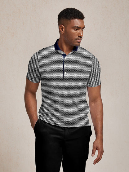 Polo uomo Not So Classic con colletto a costine e protezione UPF50+
