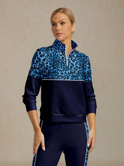 Sudadera de golf con estampado de fiesta de vida silvestre