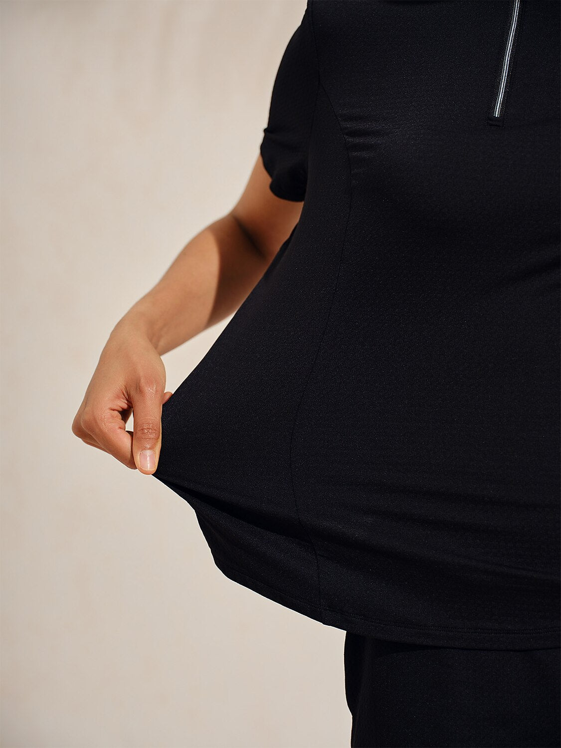 Ultrasoft Premium Short Sleeve Mock Neck Mesh Quarterzip UPF50+