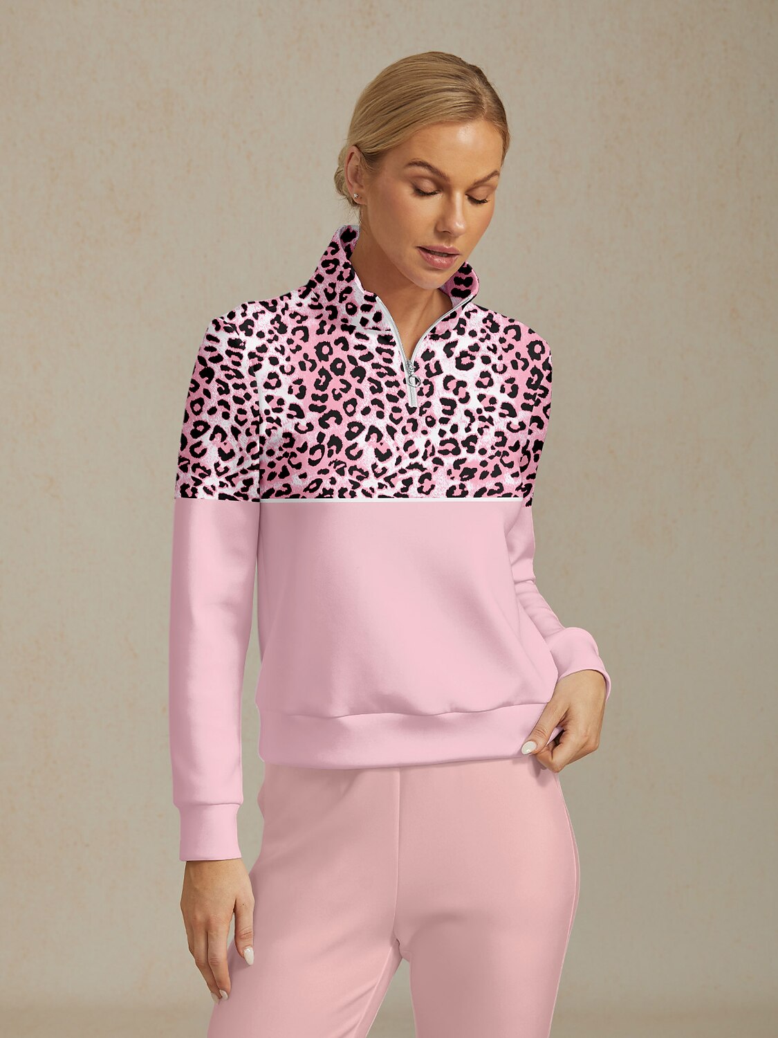 Sudadera de golf con estampado de fiesta de vida silvestre