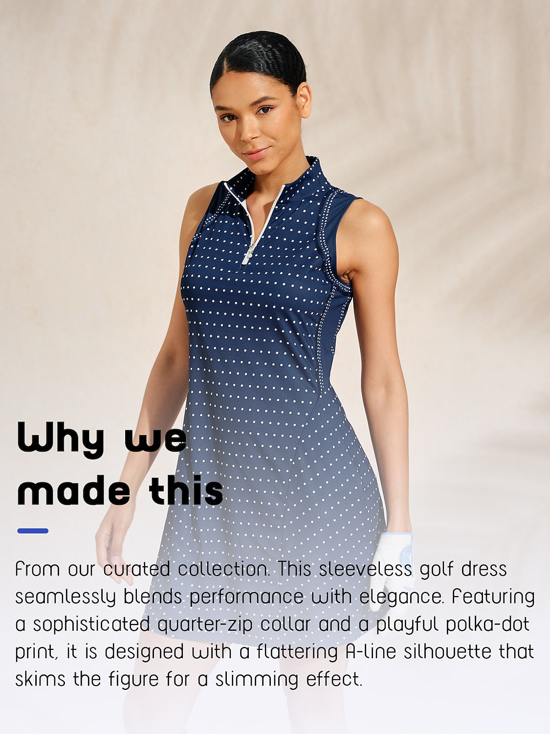 Vestido sin mangas Hyper-prep 35,5 pulgadas UPF50+