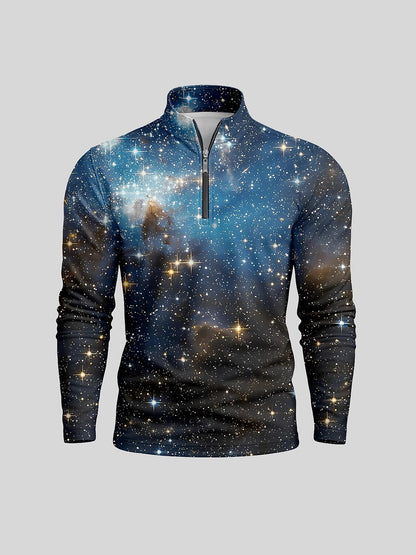 Inked Skins Polo da Golf Uomo con Mezza Cerniera UPF50+