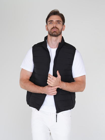 Chaleco básico para hombre con bolsillo oculto