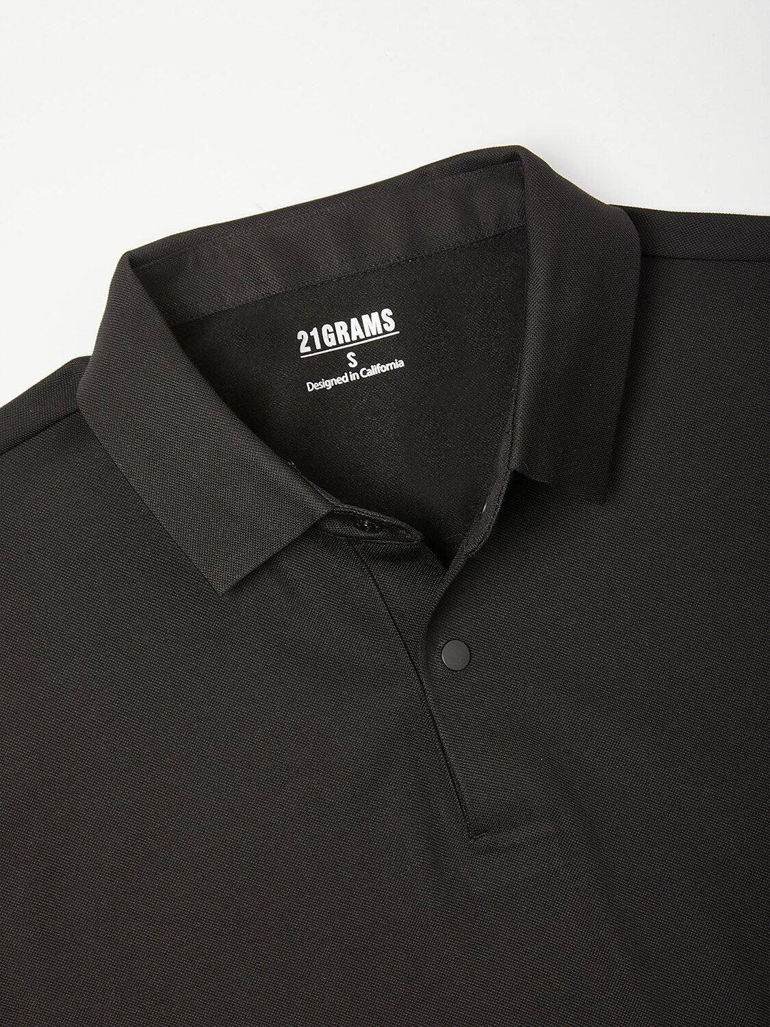 Aqua Wool Camisa Polo de Manga Larga para Hombre con Botones a Presión