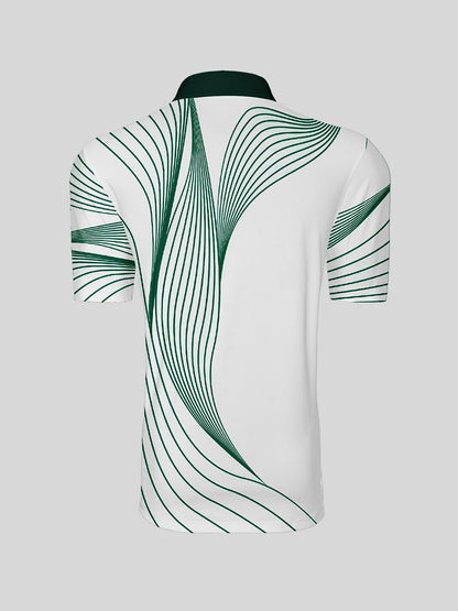 Air Brush Men's Ribbed Collar Polo Top UPF50+