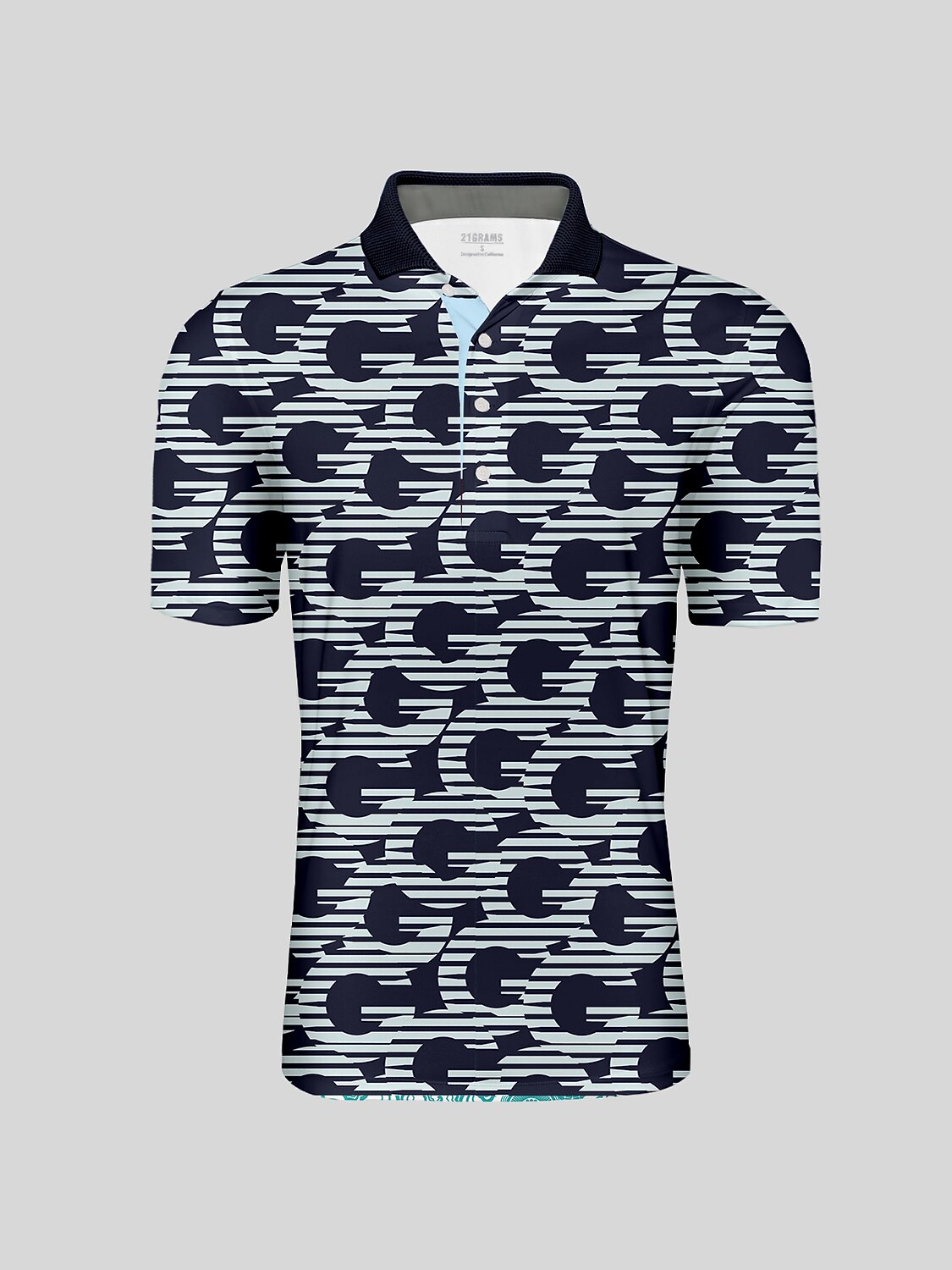 Not So Classic Men's Ribbed Collar Polo Top UPF50+