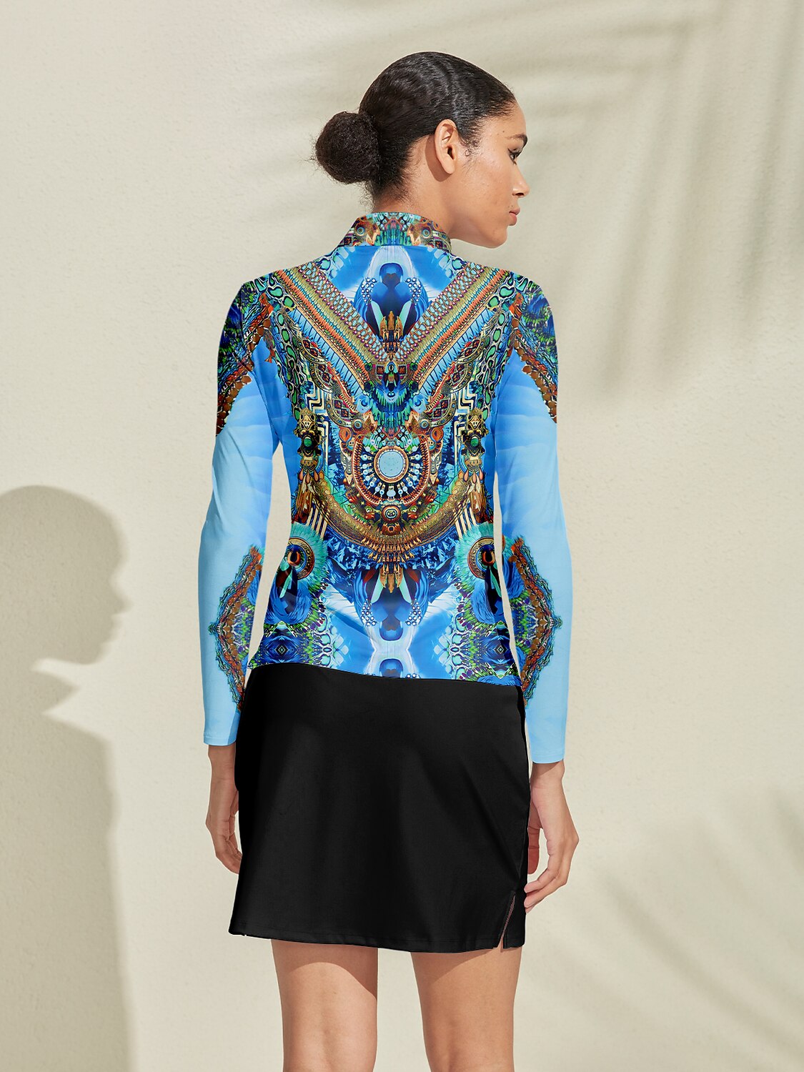 Pretty Feminine Silky Golf Shirt Quarterzip UPF50+