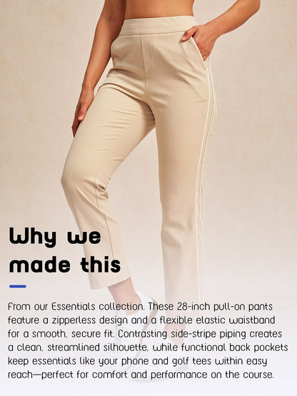 Eagle 28 Inch Performance Stretch Trimmed Ankle Pants