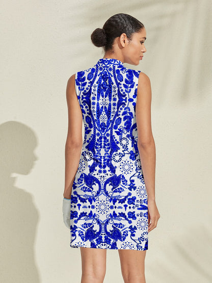 Pretty Feminine Sleeveless 36.5 Inch Dress UPF50+