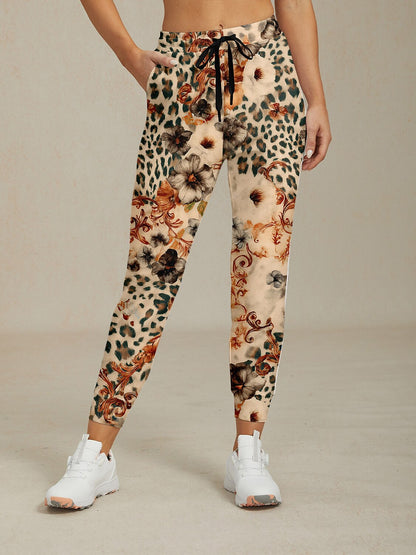 Wildlife Party 26.5 Inch Drawstring Ankle Pants