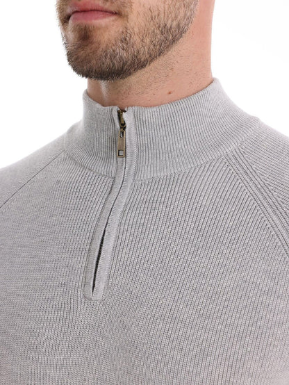 기본 이상의 남성용 골프 쿼터 집 스웨터