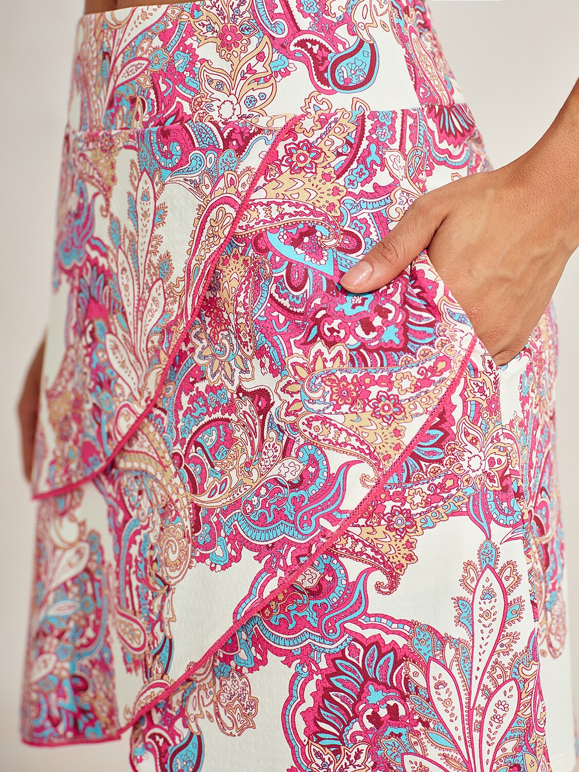 Premium 18,5-Zoll asymmetrischer Skort UPF50+