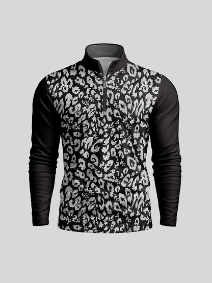 Botanical Energy Men's Golf Shirt Quarterzip UPF50+